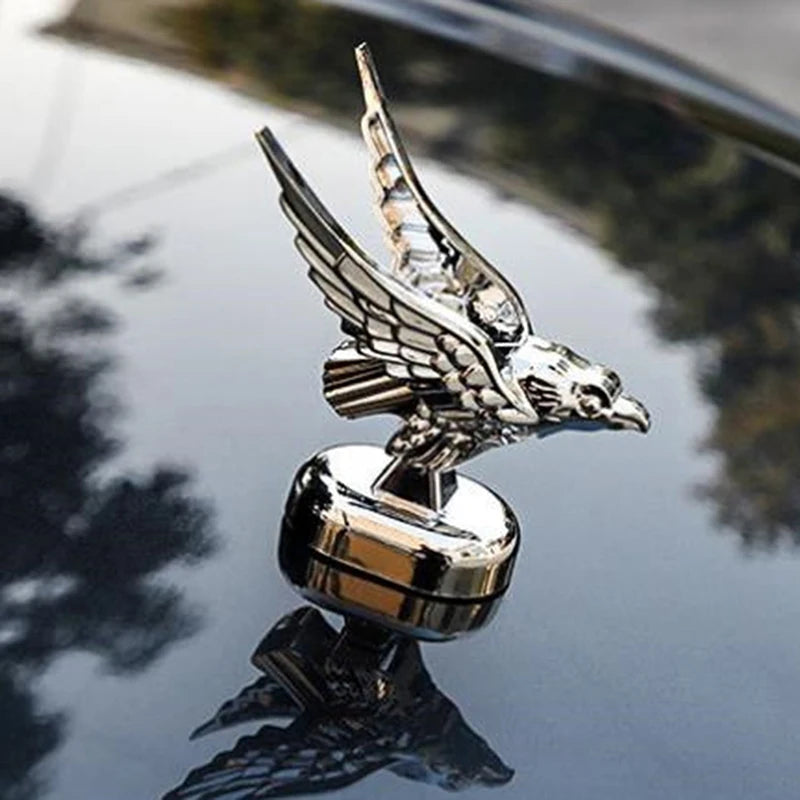 3D Eagle Hood Ornament Badge – Car Bonnet Emblem Decor Car Hood Ornament Axl