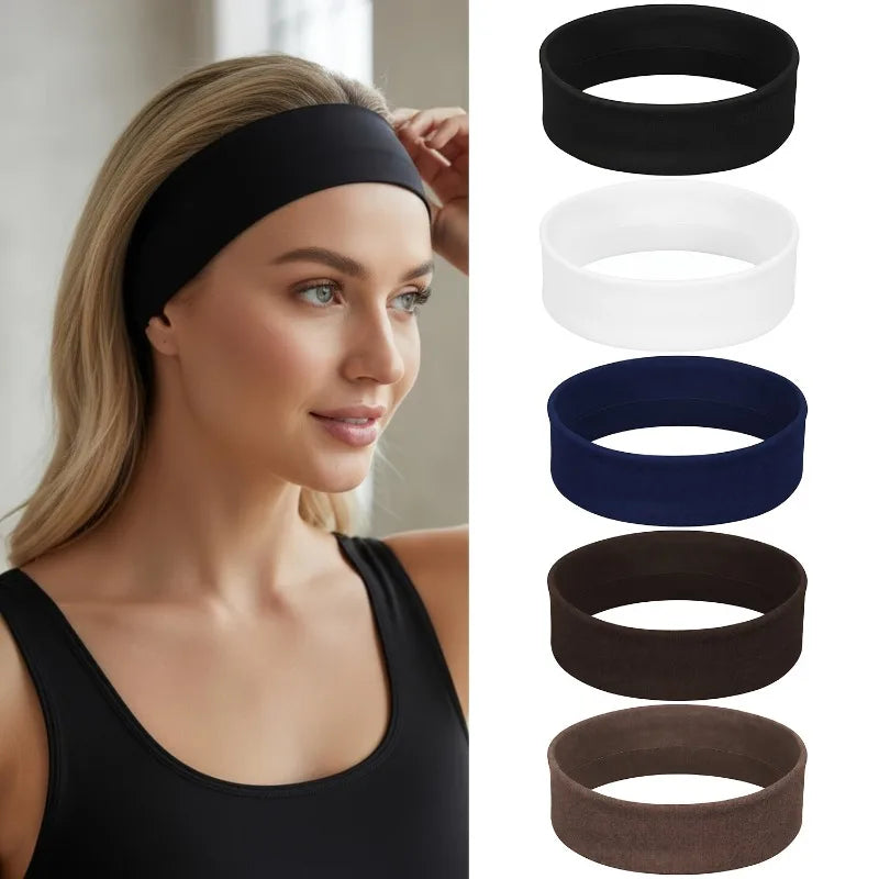 7-Pack Unisex Sports Headbands – Non-Slip Elastic Sweatbands Sports Headbands Axl