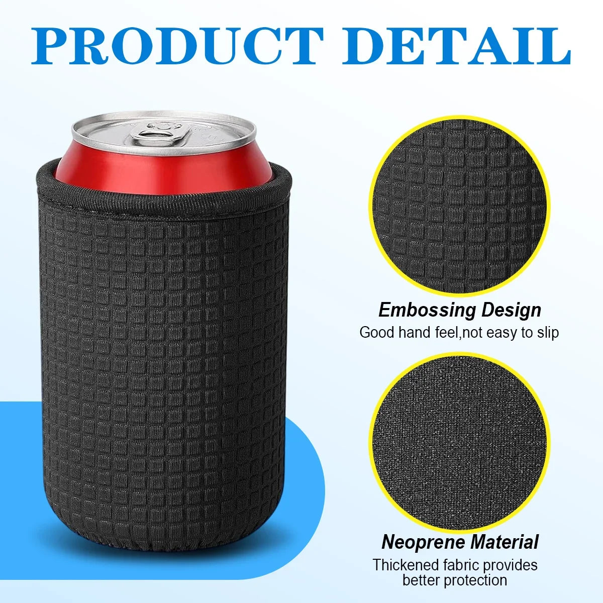 4-Pack Insulated Can Cooler Sleeves – Beer & Drink Bottle Covers Can Cooler Sleeves Axl