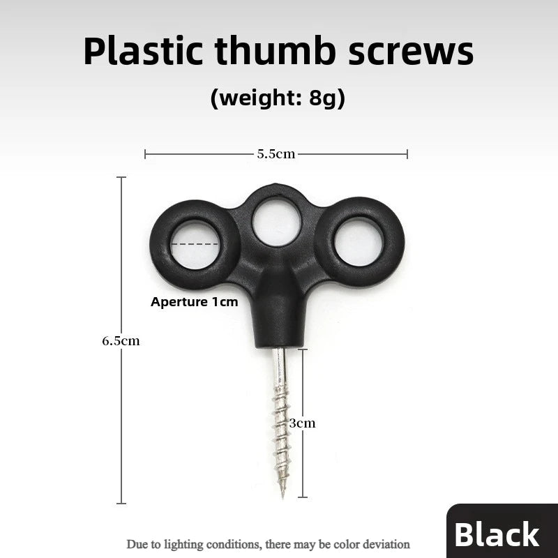 10-Pack Stainless Steel Ground Anchors – Tent & Camping Stakes Camping Ground Anchors Axl Black-10pcs