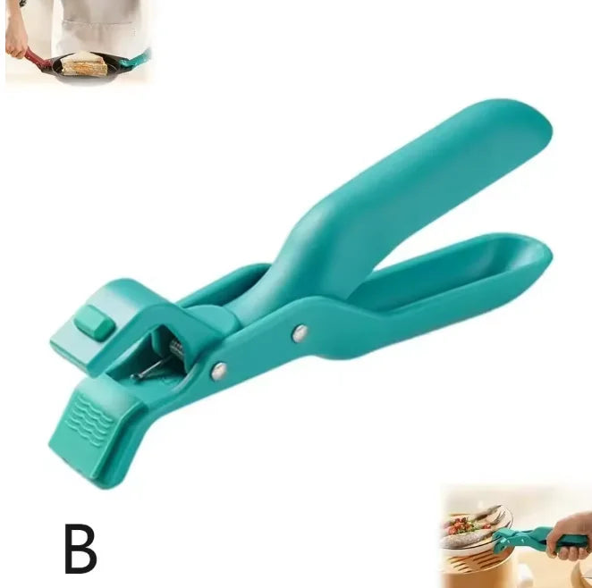 Silicone Non-Slip Pot Pan Gripper Clip – Heat Resistant Bowl Holder Pot Gripper Clip Axl green