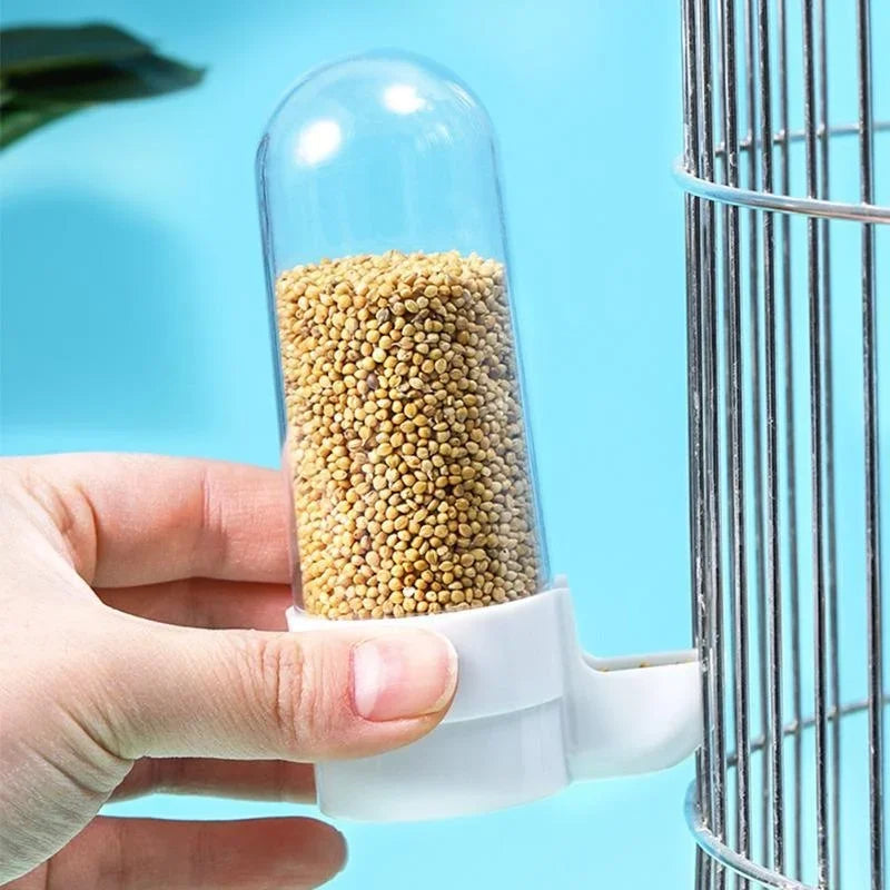 Hanging Bird Water Dispenser & Feeder | Parrot Cage Accessory Bird Cage Feeder Axl