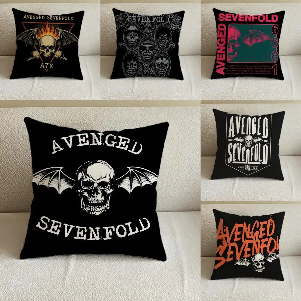 Avenged Sevenfold Linen Cushion Cover | Sofa & Bedroom Decor Linen Cushion Cover Axl