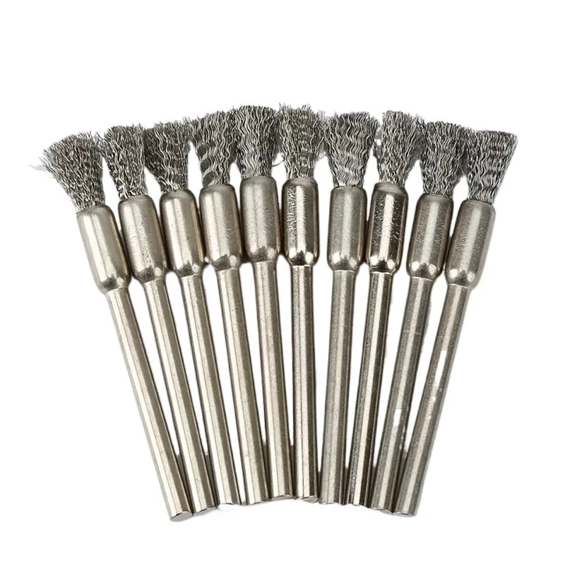 15-Pc Stainless Steel Wire Brush Set for Rotating Tools Wire Brush Set Axl