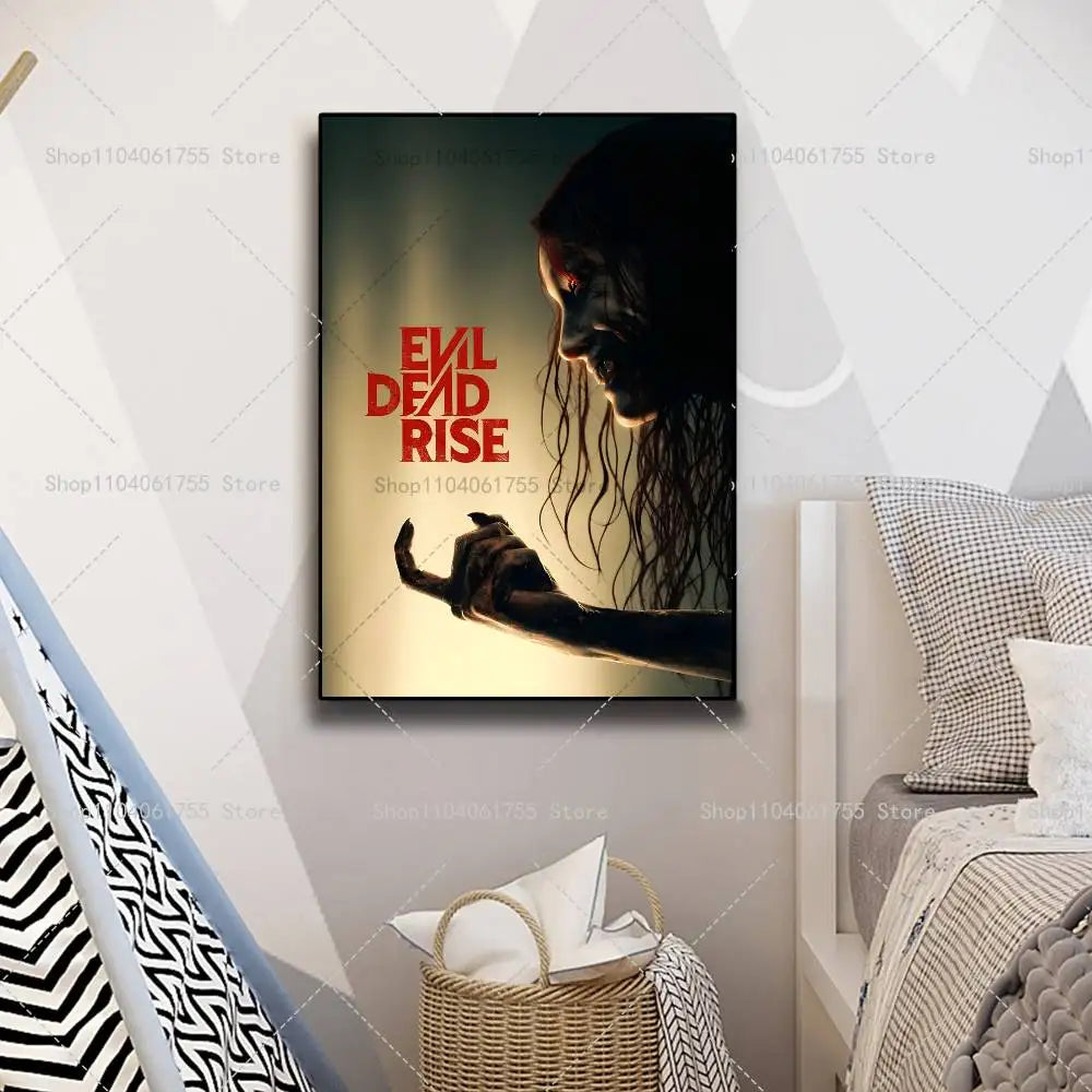 Evil Dead Rise Movie Poster – Self-Adhesive Wall Art Print Movie Wall Poster Axl