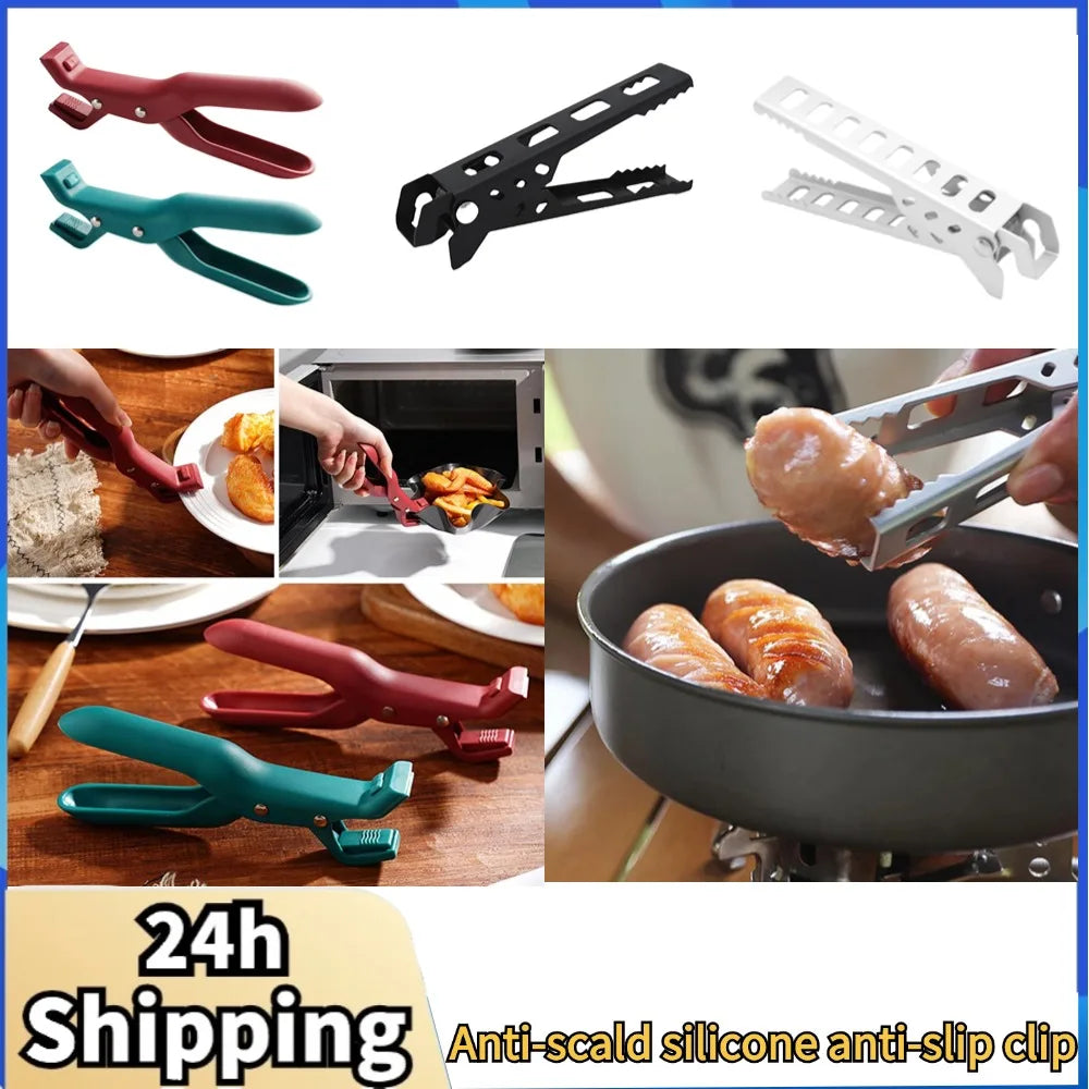 Silicone Bowl Holder Clip – Anti-Scald Dish Plate Gripper Tongs Kitchen Dish Gripper Axl