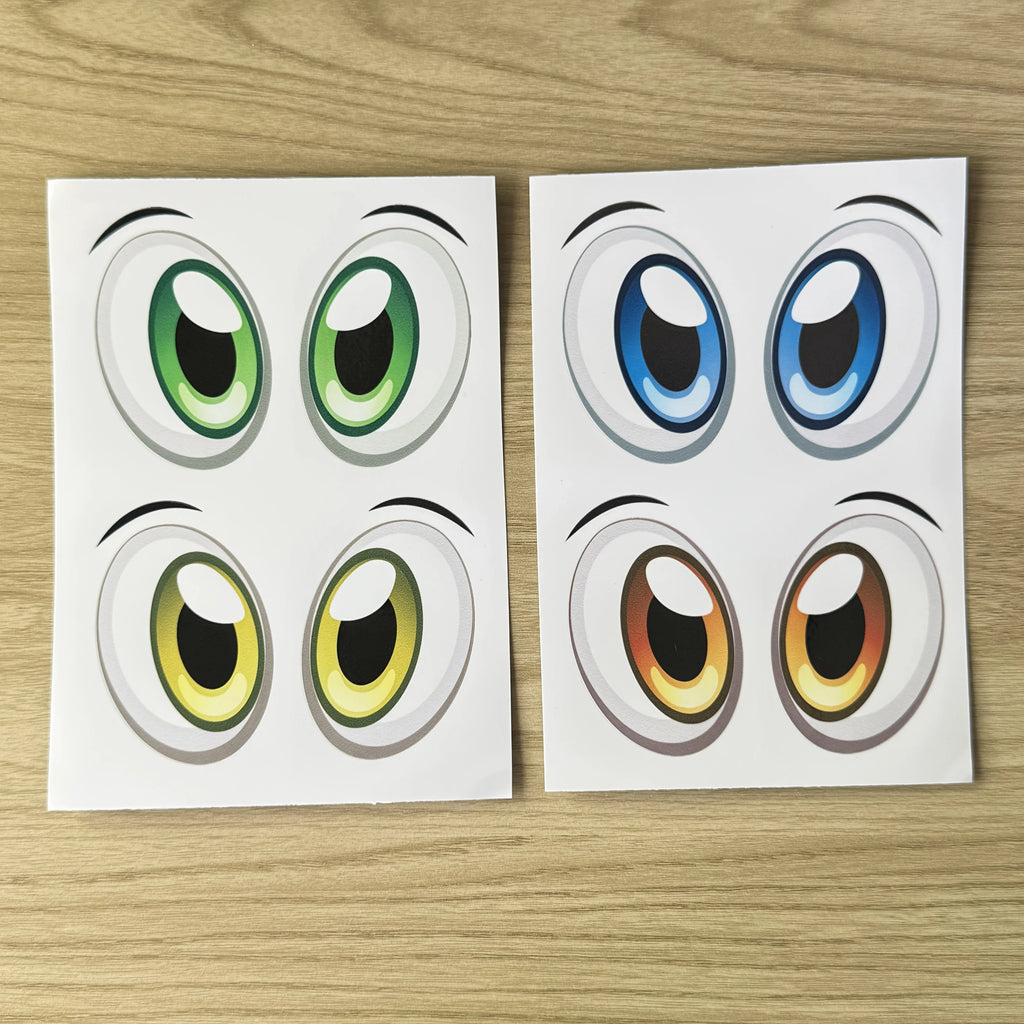 6-Pack Robot Eye Static Cling Vinyl Decals | Cars & Gadgets Vinyl Static Cling Decals Axl