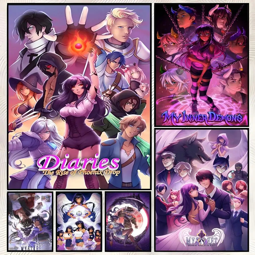 Aphmau Self-Stick HD Wall Art Poster – Waterproof Room Decor Wall Art Poster Axl