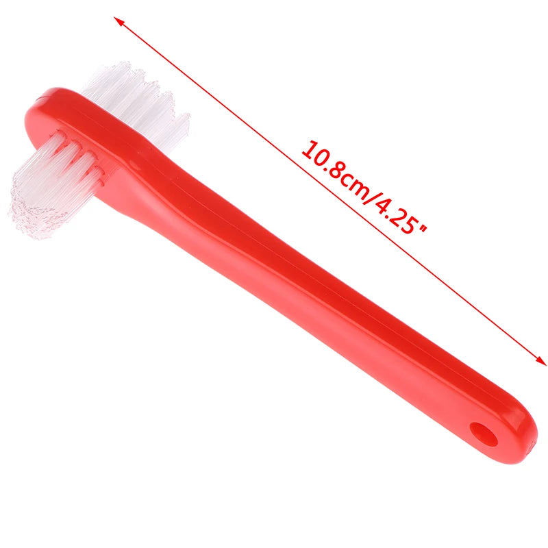 T-Shape Dual Head Denture Brush – False Teeth Cleaner Denture Cleaning Brush Axl