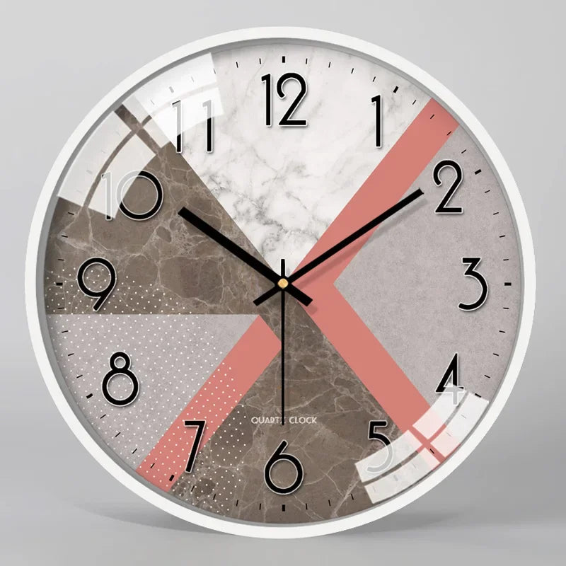 Modern Silent Metal Wall Clock – Living Room & Bedroom Decor Silent Wall Clock Axl