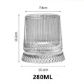 KEMORELA 280ml Rotating Crystal Whiskey Glass with Base Whiskey Glass Axl D 280ml
