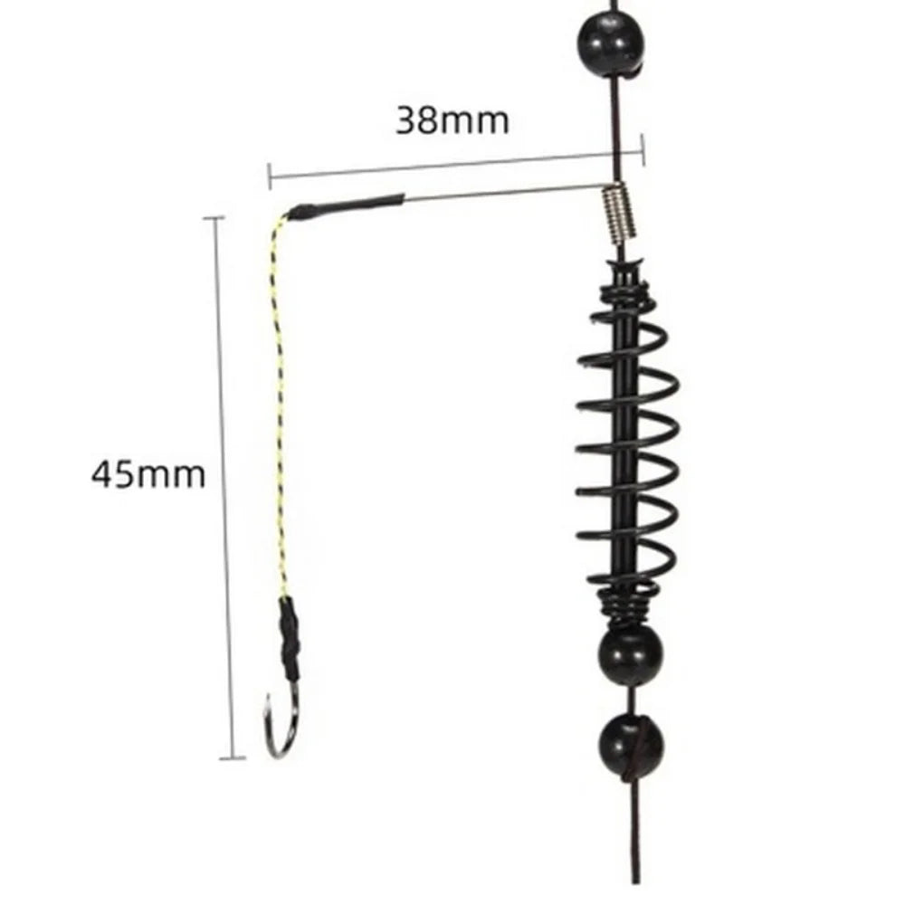Carp Fishing Bait Cage Feeder Set – Jig Hooks Tackle Kit Fishing Feeder Kit Axl
