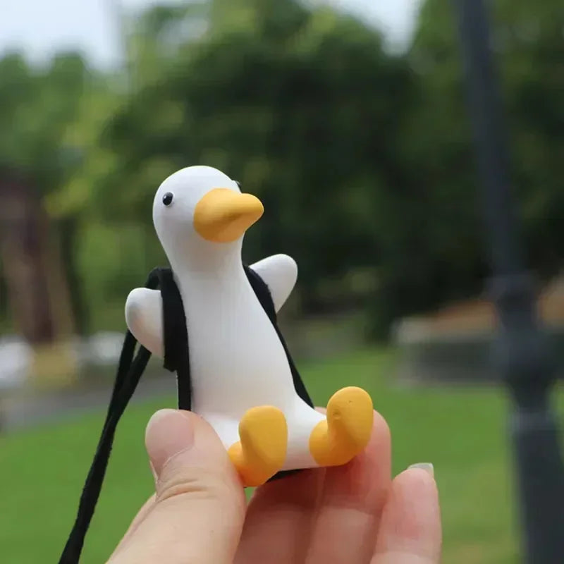 Swing Duck Car Mirror Pendant – Plaster Perfume Ornament Gift Car Mirror Ornament Axl