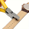 Manual Leather Hole Punch Tool – Ergonomic Belt Punch Leather Punch Tool Axl yellow