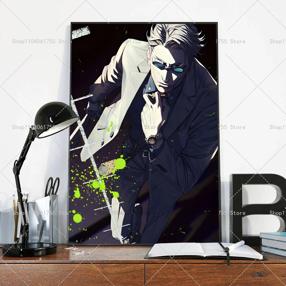 Jujutsu Kaisen Nanami Anime Poster – Waterproof Wall Sticker Art Anime Wall Poster Axl z1 10x15cm No Frame