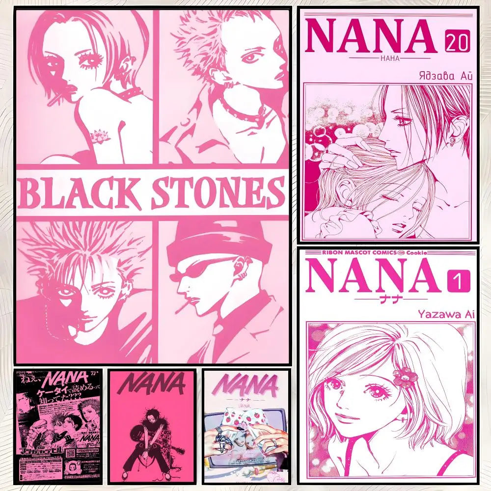 Anime Nana Self-Stick HD Wall Poster – Waterproof Room Decor Wall Art Poster Axl