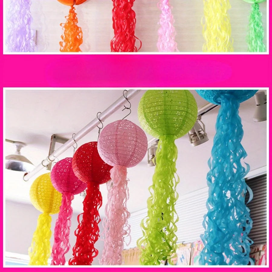 10 Pack Rainbow Spiral Tassel Hanging Streamers | Party Decor Party Hanging Streamers Axl