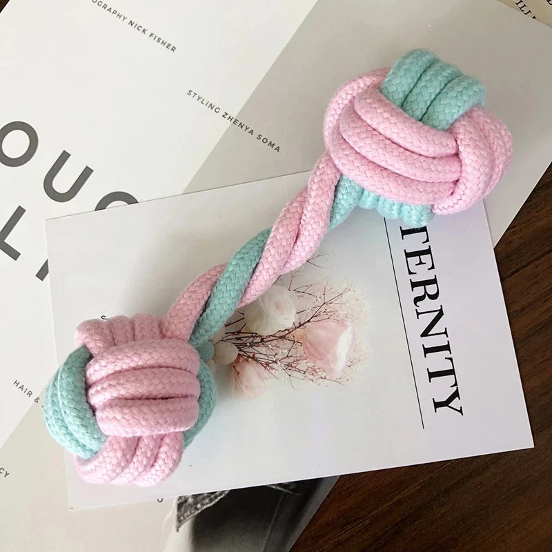 6-Piece Cotton Rope Dog Toy Set – Chew & Teeth Cleaning Dog Rope Toys Axl