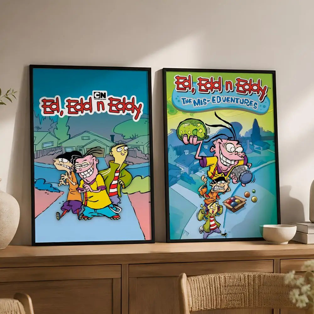 Ed Edd n Eddy Peel-and-Stick PVC Wall Poster – HD Art Wall Art Poster Axl