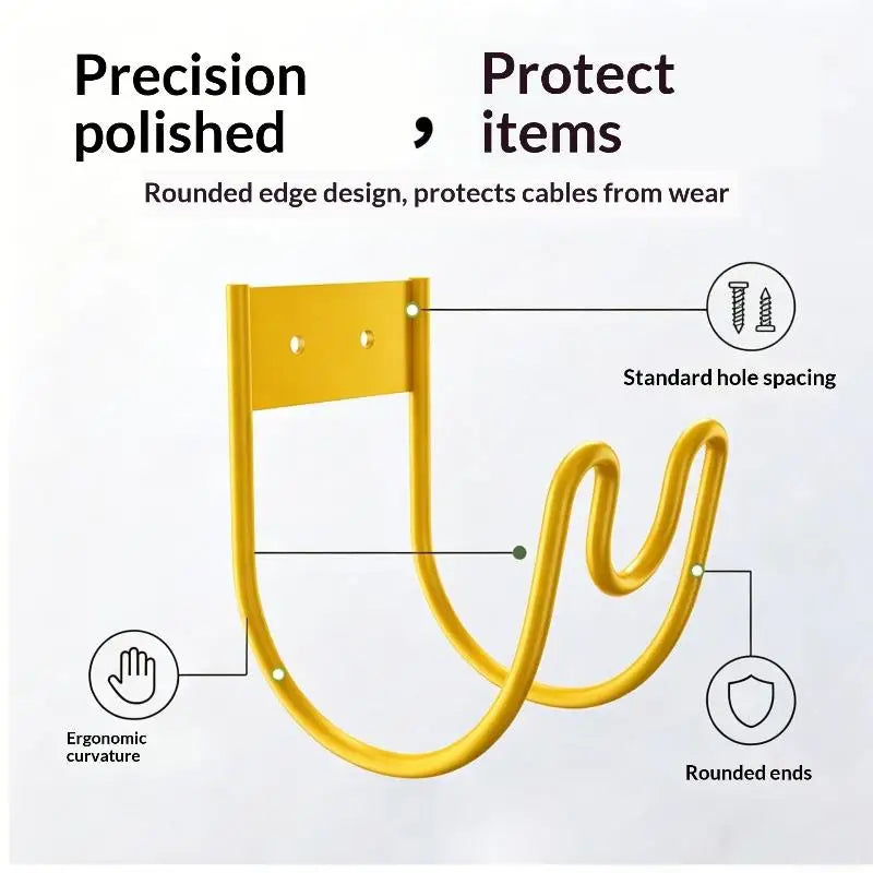 Wall Mounted Garden Hose Hanger – Rustproof Iron Rack Garden Hose Hanger Axl B