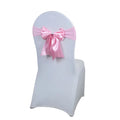 Satin Chair Bow Sash with Rhinestone – Wedding & Party Décor Chair Bow Sash Axl N