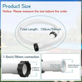 Pool Pump Replacement Hose 59" Quick-Connect Heavy-Duty Pool Pump Hose Axl 150cm