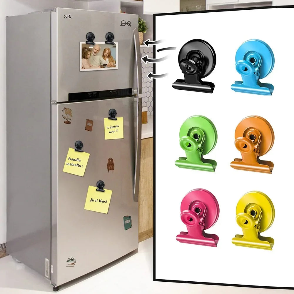 Round Magnetic Clips – Strong Metal Magnet Clips 5 or 10 Pcs Magnetic Clips Axl