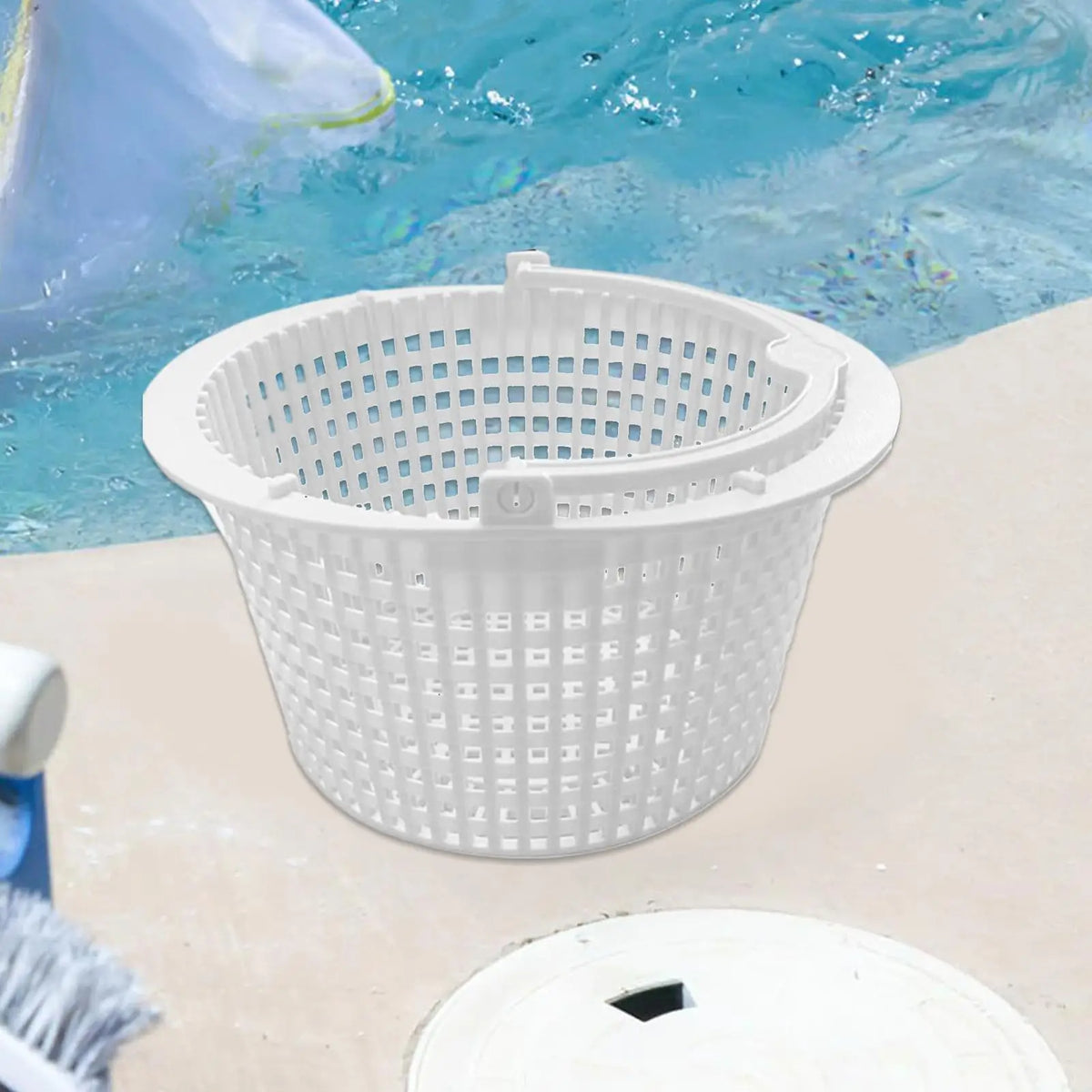 Pool Skimmer Basket with Handle – Anti-Clog Pool Strainer Pool Skimmer Basket Axl
