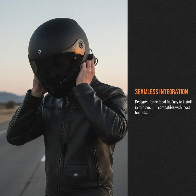 Motorcycle Helmet Bluetooth Intercom – Soft Mic & Speaker Helmet Intercom Accessory Axl