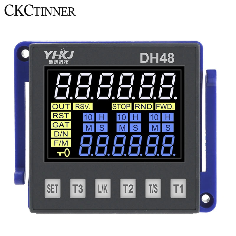 DH48S-P Programmable Time Delay Relay 12V–220V + Socket Base Programmable Time Relay Axl