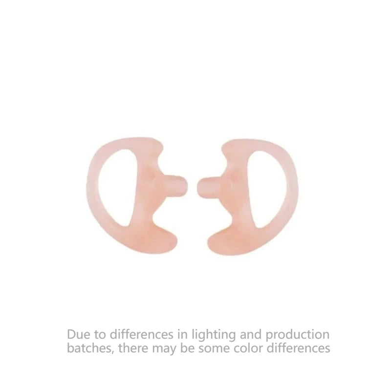 Soft Silicone Earmold Kit – 2-Way Radio Acoustic Coil Tube Earpiece Accessory Kit Axl pink-1pair S
