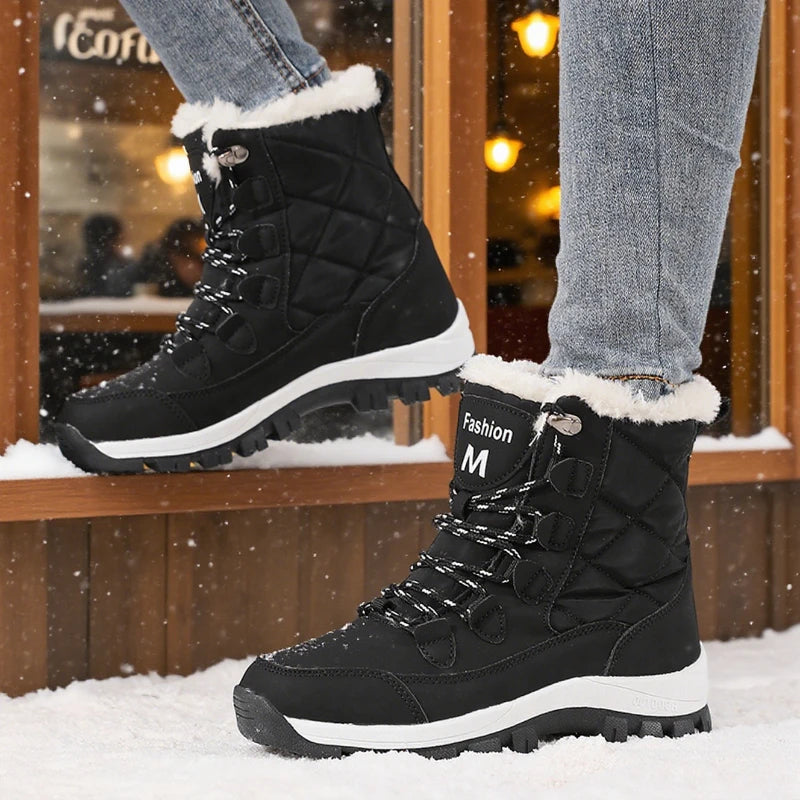 Women's Waterproof Winter Snow Boots – Faux Fur Lined Women's Winter Boots Axl