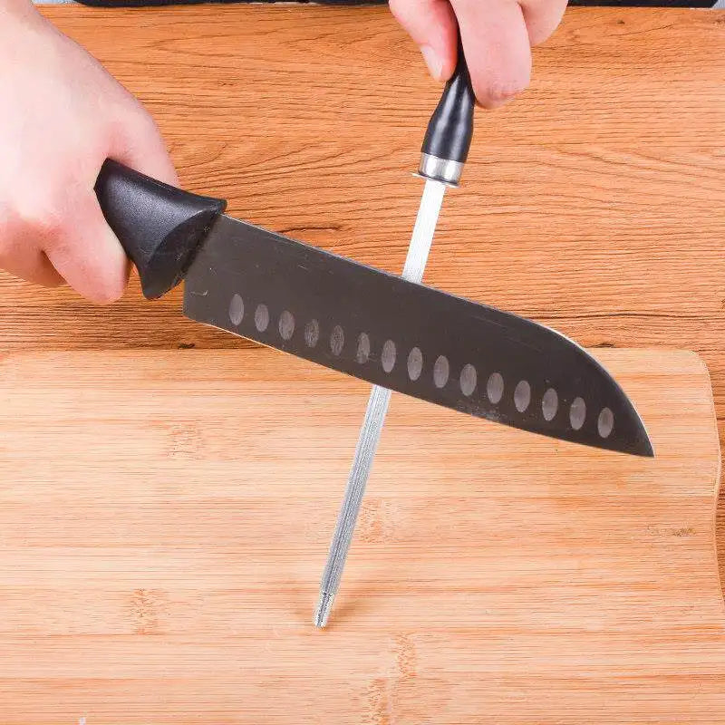 10-Inch Carbon Steel Knife Honing Rod | Kitchen Sharpening Steel Knife Honing Rod Axl