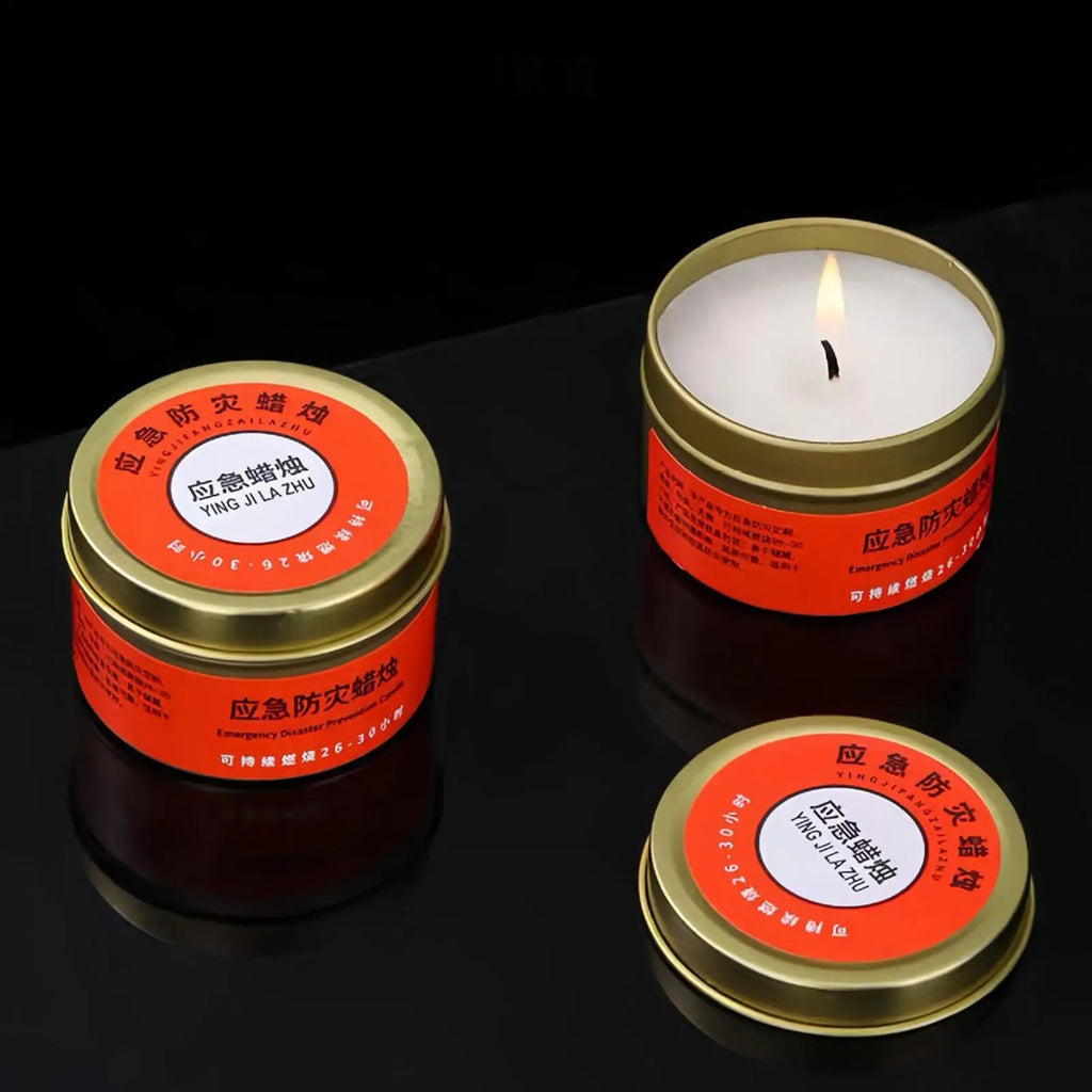 30-Hour Survival Candle – Odorless Windproof Emergency Tea Light Survival Candle Axl