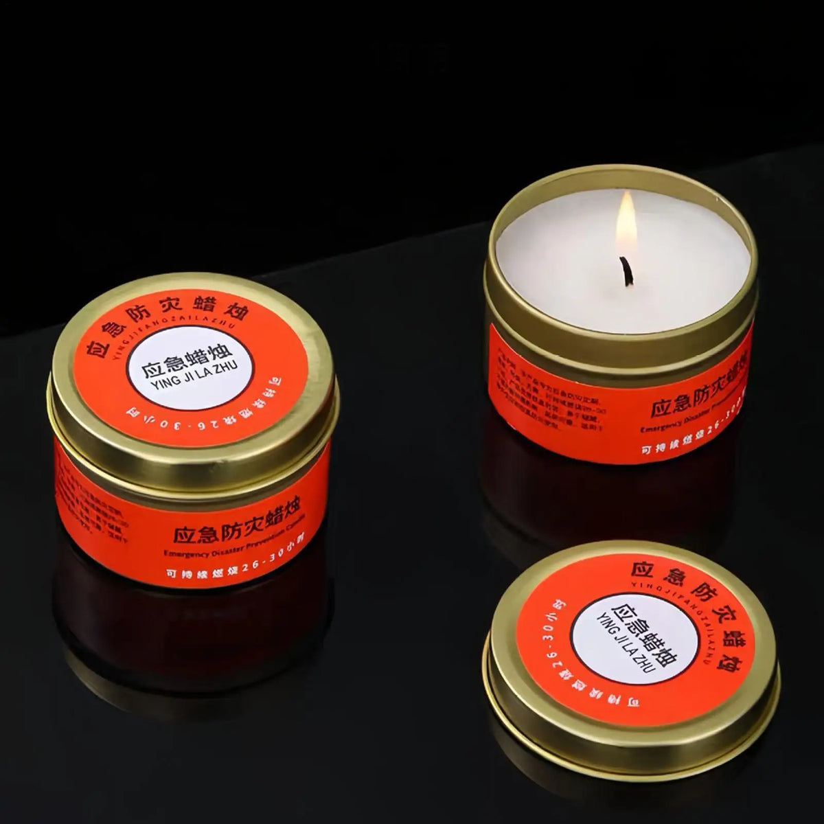 30-Hour Survival Candle – Odorless Windproof Emergency Tea Light Survival Candle Axl