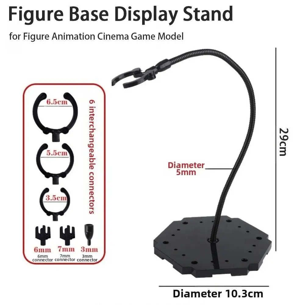 29cm Action Figure Display Stand – Adjustable Snake Tube Bracket Figure Display Stand Axl