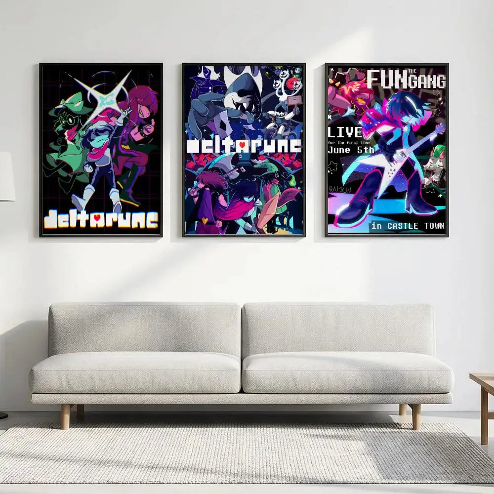 Deltarune HD Game Art Poster – Sticky Wall Decor Print Wall Art Poster Axl