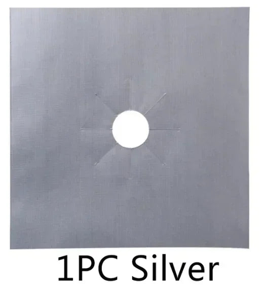 Gas Stove Burner Covers – Washable Stovetop Protector Mats Stove Burner Covers Axl 1PC Silver