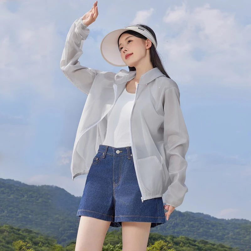 Women's Anti-UV Sun Protection Jacket – Quick Dry Windbreaker Sun Protection Jacket Axl