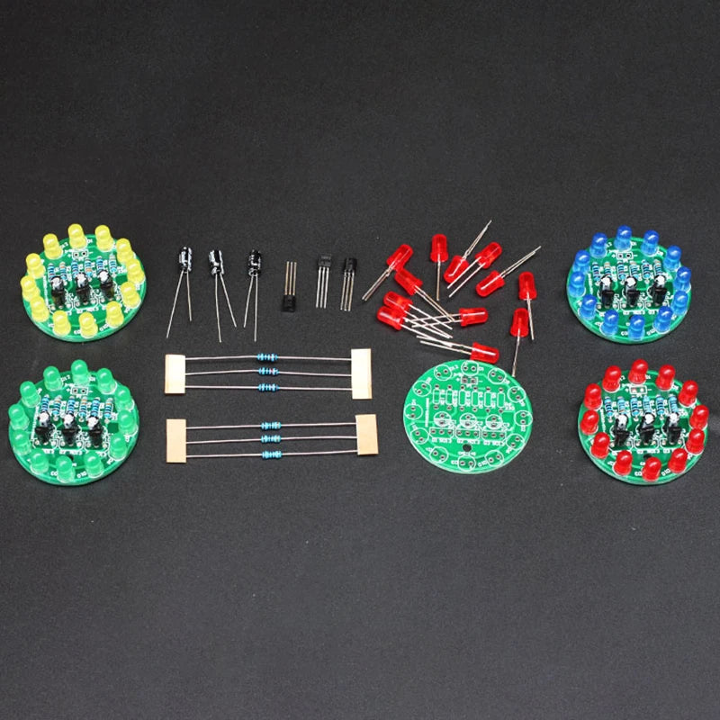LED Round Running Light DIY Soldering Kit – Triode Oscillator DIY Electronics Kit Axl