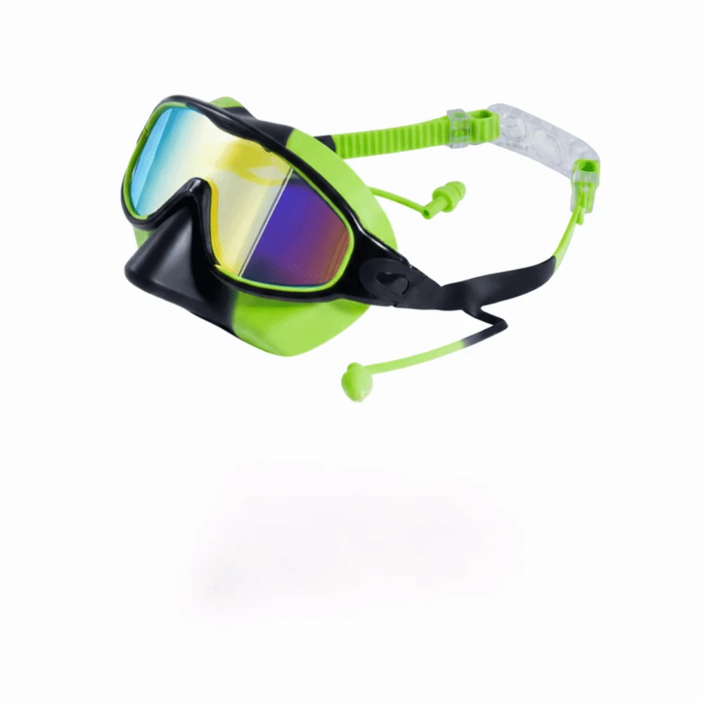 Women's Wide View Swim Goggles – UV &amp; Anti-Fog Large Frame Swim Goggles Axl Green