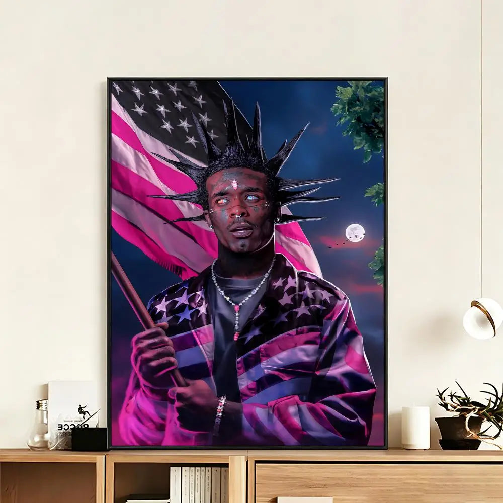 Lil Uzi Vert HD Poster – Waterproof Sticky Wall Art Decor Wall Art Poster Axl