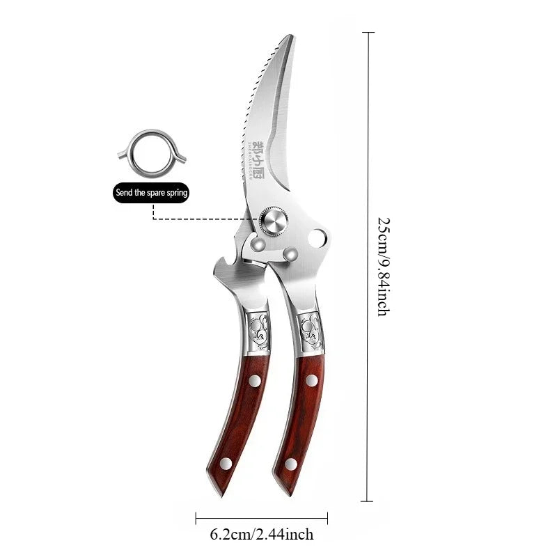 Heavy-Duty Stainless Steel Kitchen Scissors & Poultry Shears Kitchen Scissors Axl