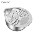 KEMORELA 2-in-1 Stainless Steel Vegetable & Rice Washing Bowl Colander Strainer Bowl Axl 1PCS