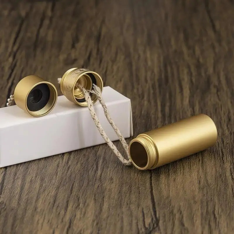 Mini Aluminum Alloy Alcohol Lamp with Wick – Portable Keychain Portable Alcohol Lamp Axl