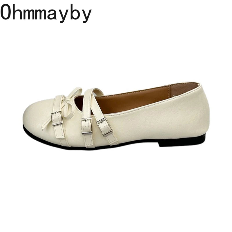 Women's Silver Mary Jane Ballet Flats – Vintage Bow Dress Shoes Mary Jane Ballet Flats Axl
