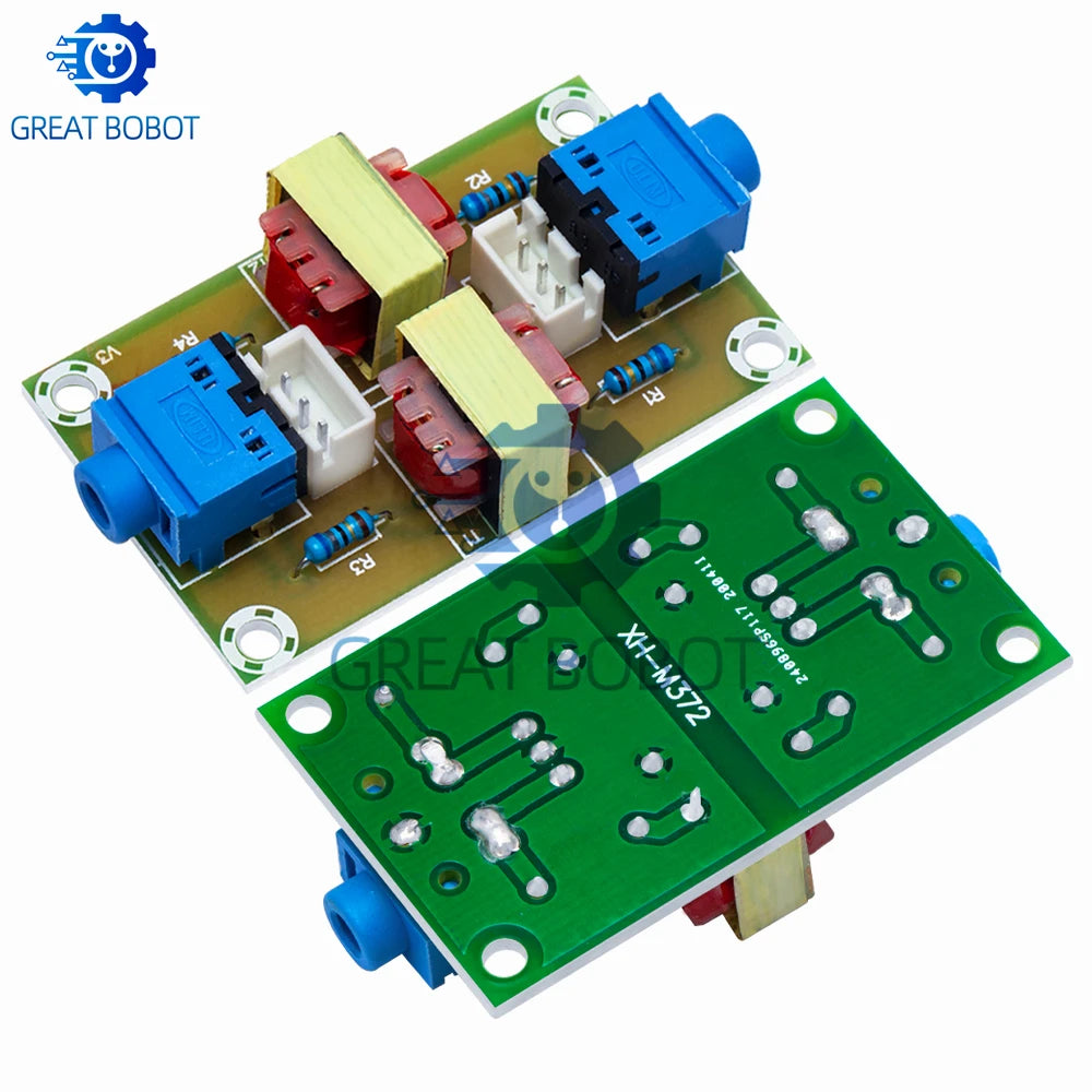 XH-M372 Stereo Audio Ground Loop Isolator Noise Filter Module Audio Isolator Module Axl