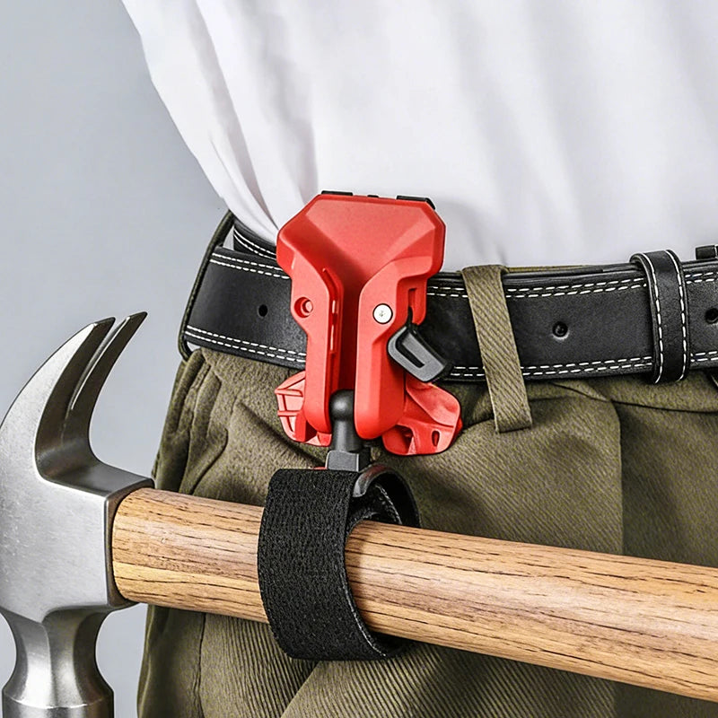 Self-Locking Drill Holder Belt Clip | Quick Release Tool Hook Tool Belt Clip Axl