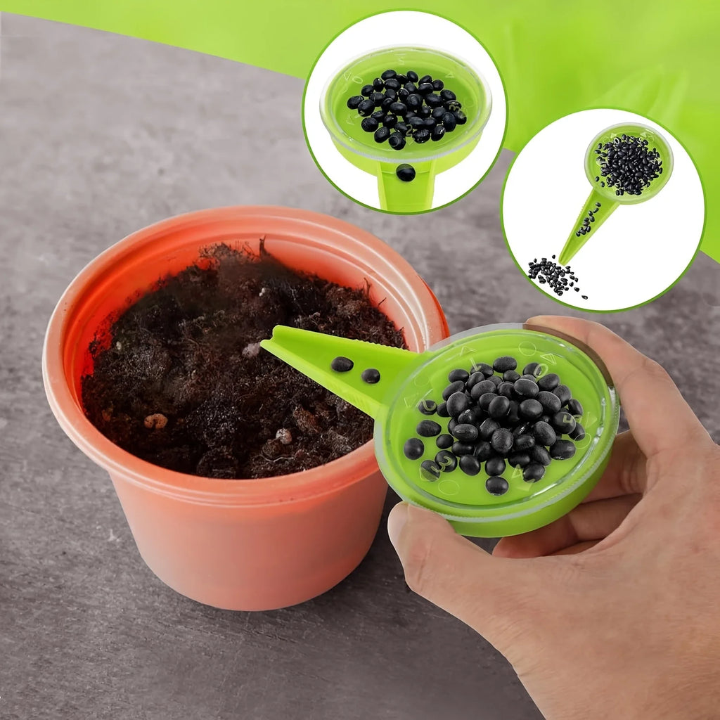 Garden Seed Sower Tool Set – Adjustable Handheld Seeder Kit Garden Seeding Tool Axl