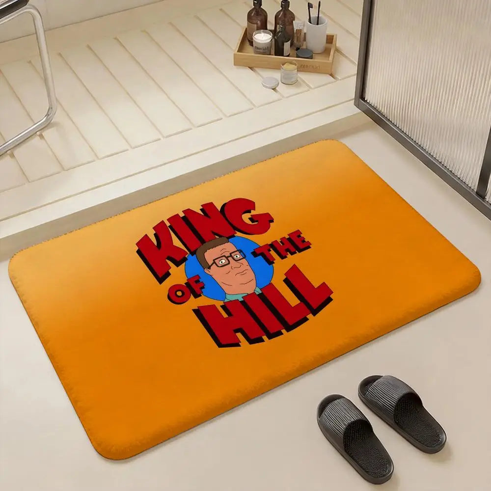 King of the Hill Flannel Floor Mat – Non-Slip Indoor Rug Flannel Floor Mat Axl